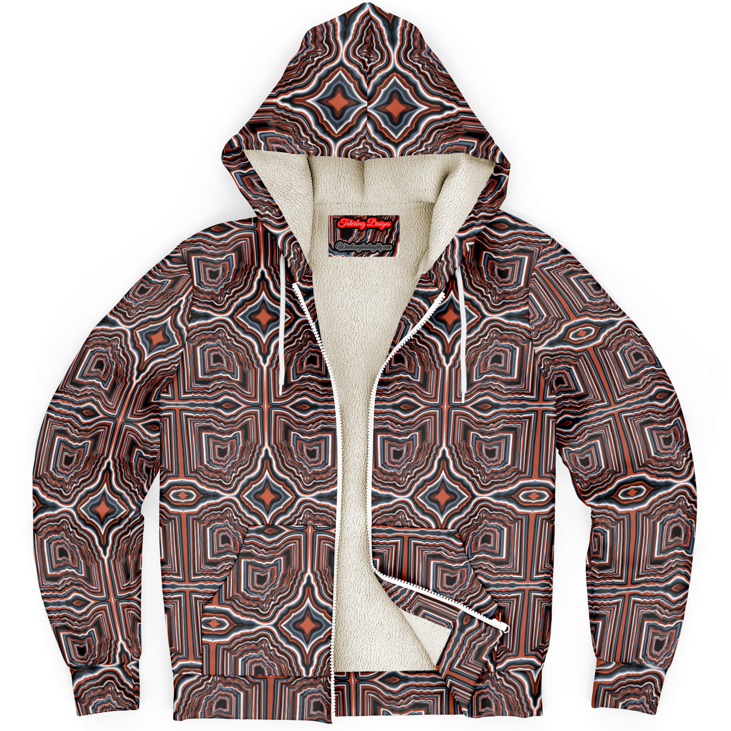 O-HIO Microfleece Ziphoodie - AOP