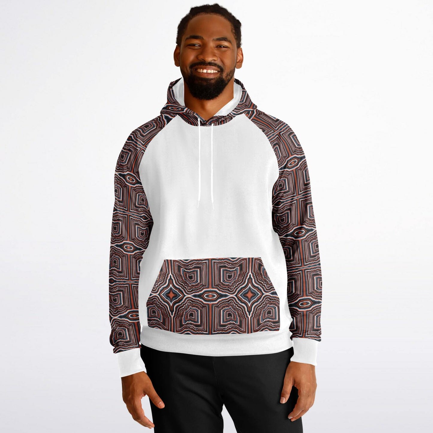 O-HIO Raglan Hoodie Solid - AOP