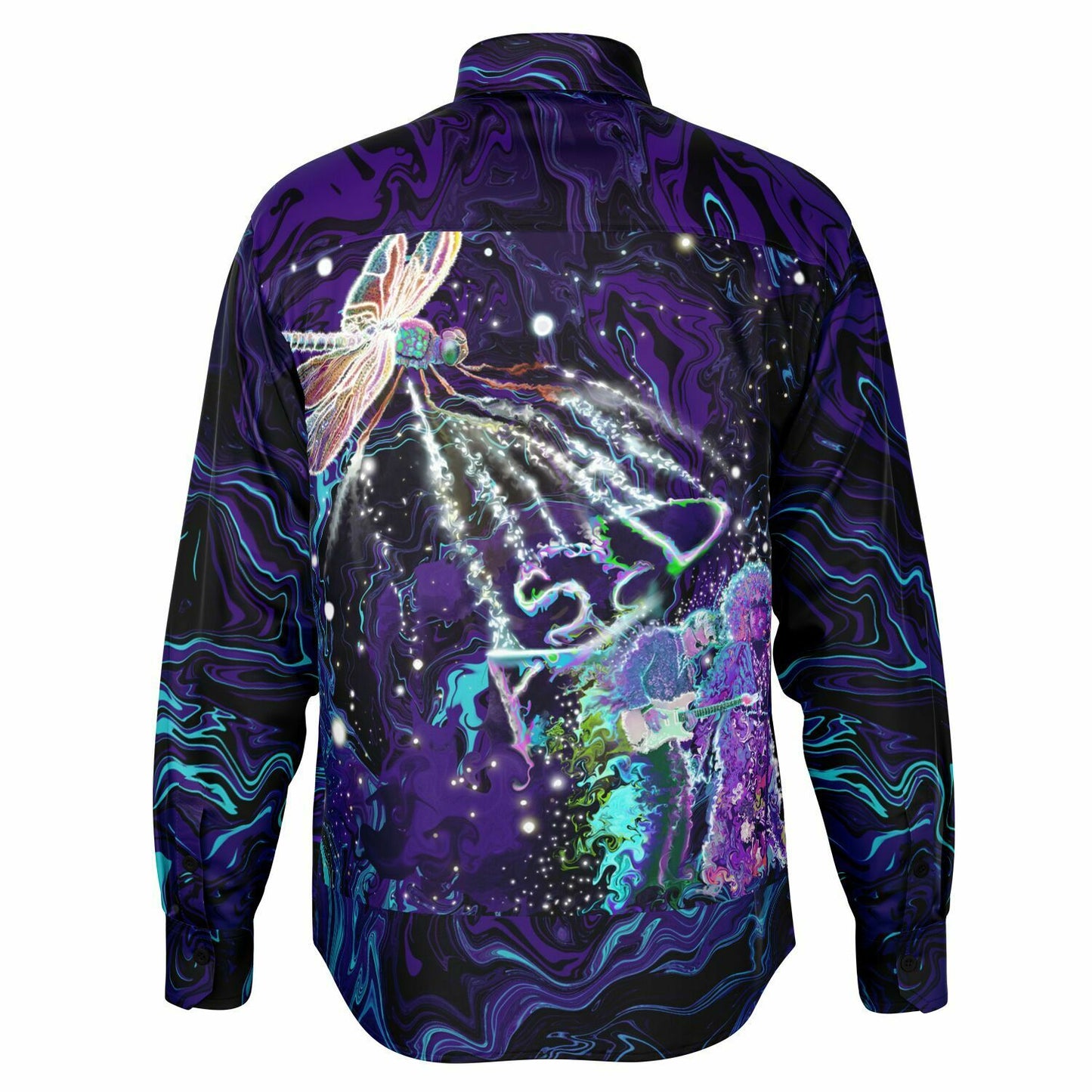 Austin & the Syd experience Long Sleeve Button Down Shirt - AOP