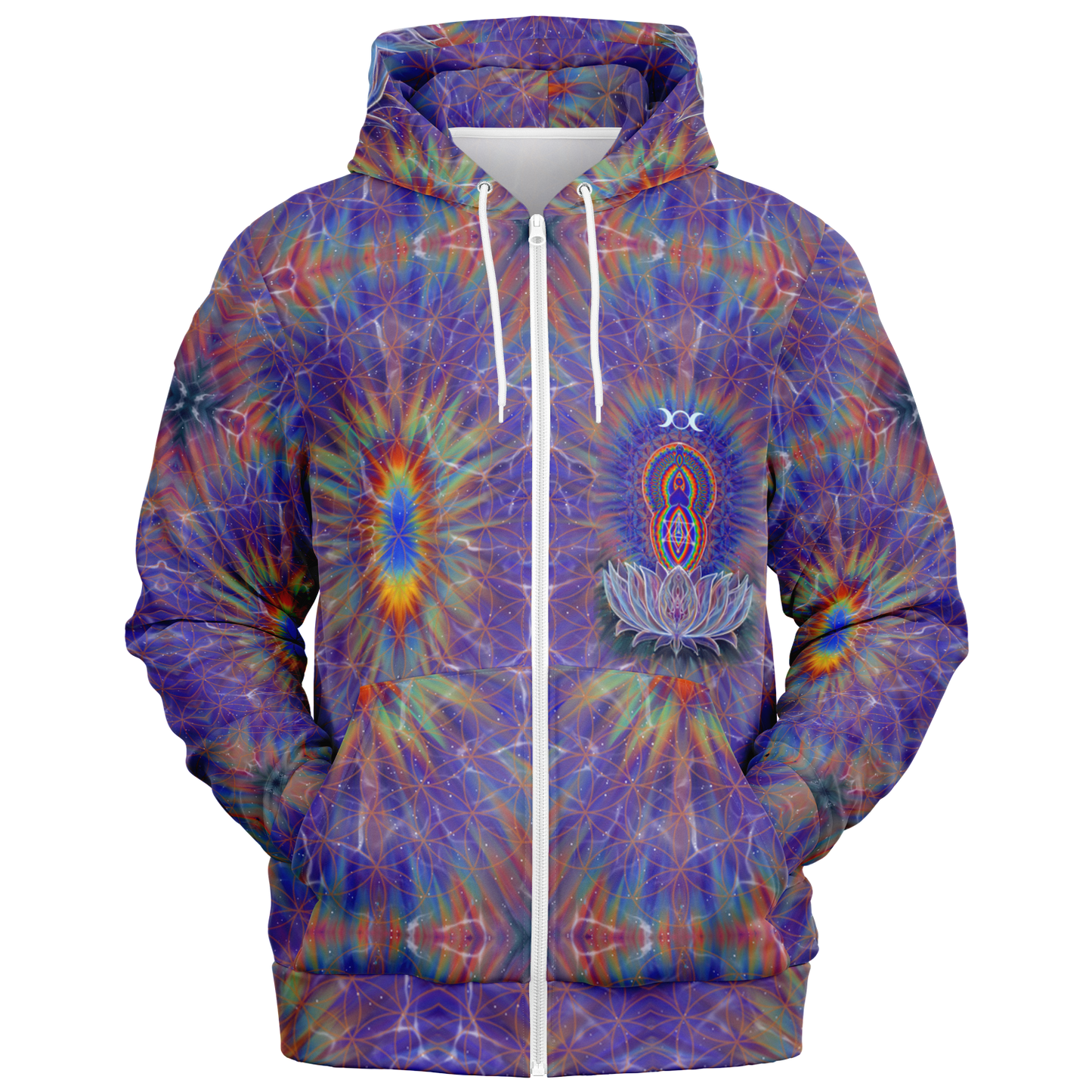 Goddess gathering 2024 Fashion Zip-Up Hoodie - AOP