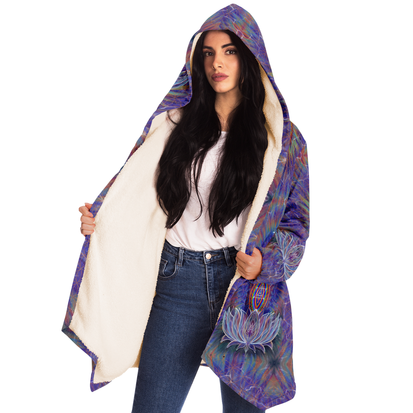 Gathering of goddesses Microfleece Cloak - AOP