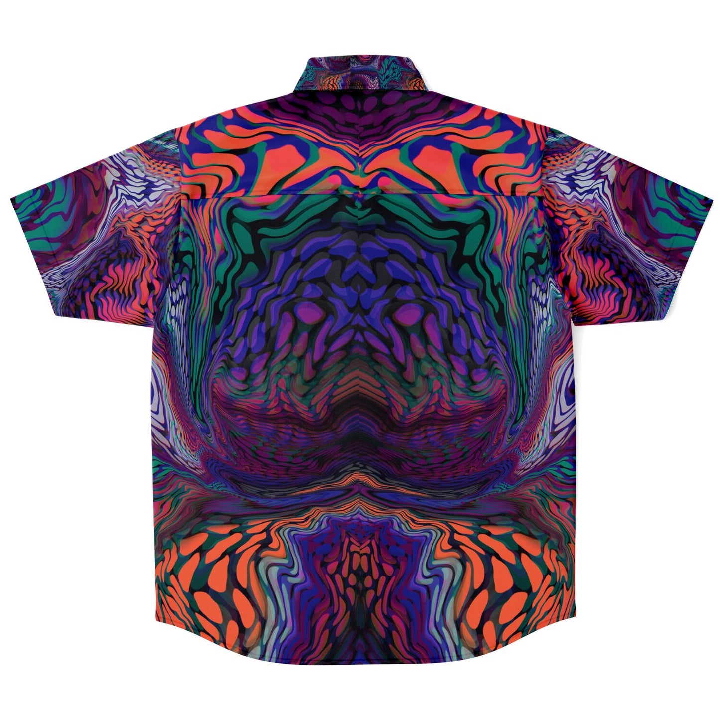 Short Sleeve Button Down Shirt - AOP