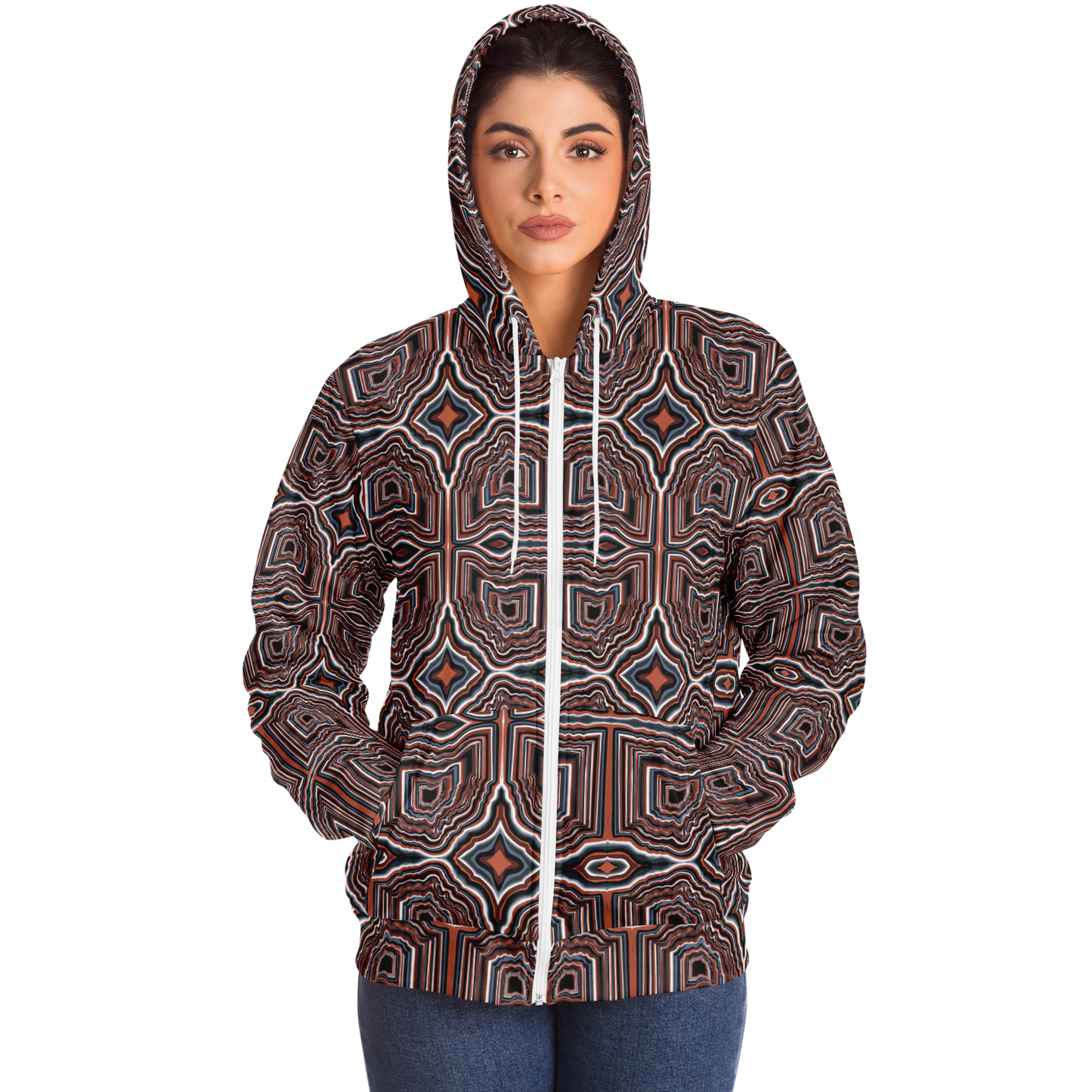 O-HIO Microfleece Ziphoodie - AOP