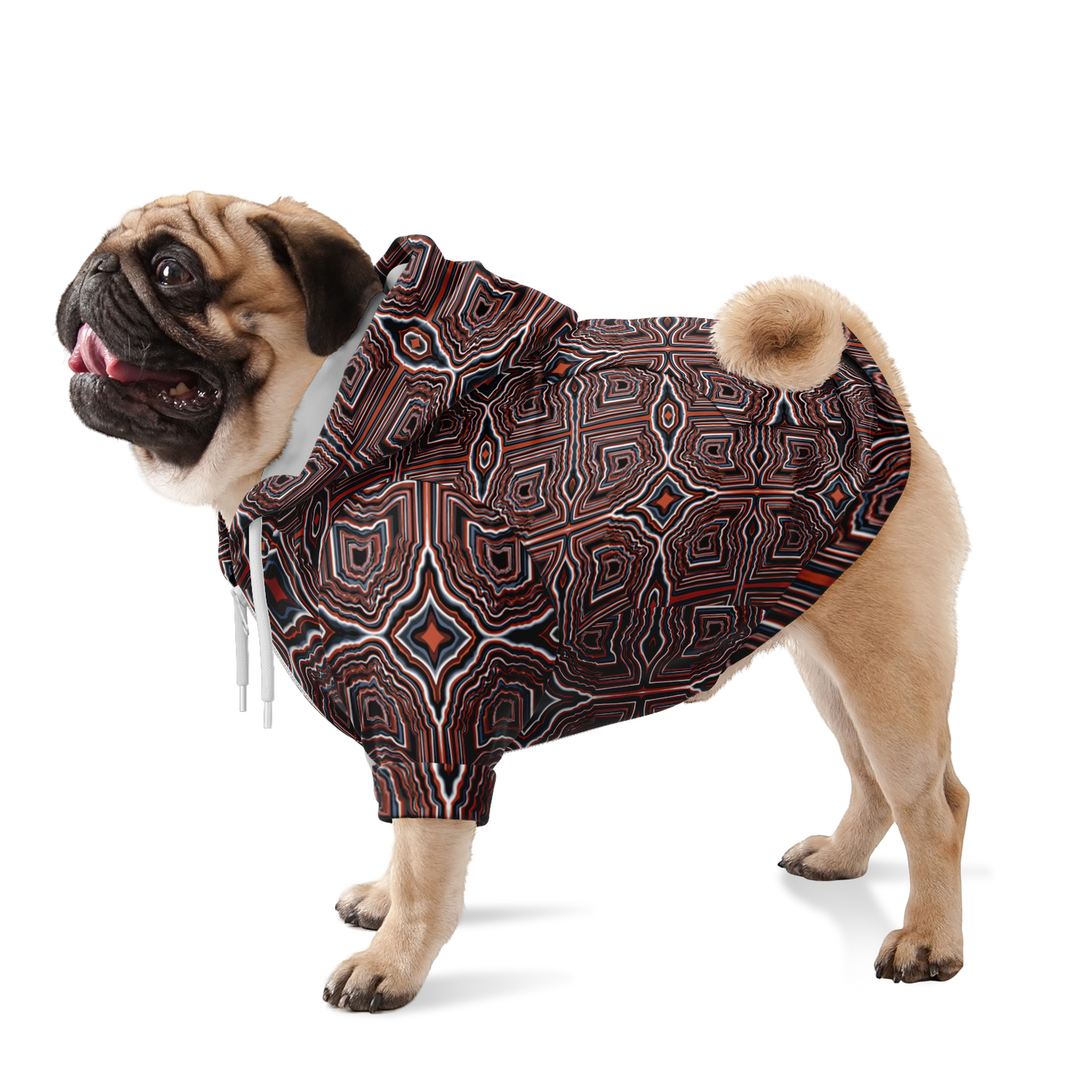 O-HIO Athletic Dog Zip-Up Hoodie - AOP