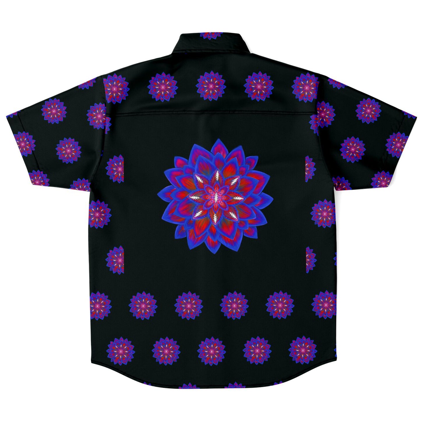 Short Sleeve Button Down Shirt - AOP
