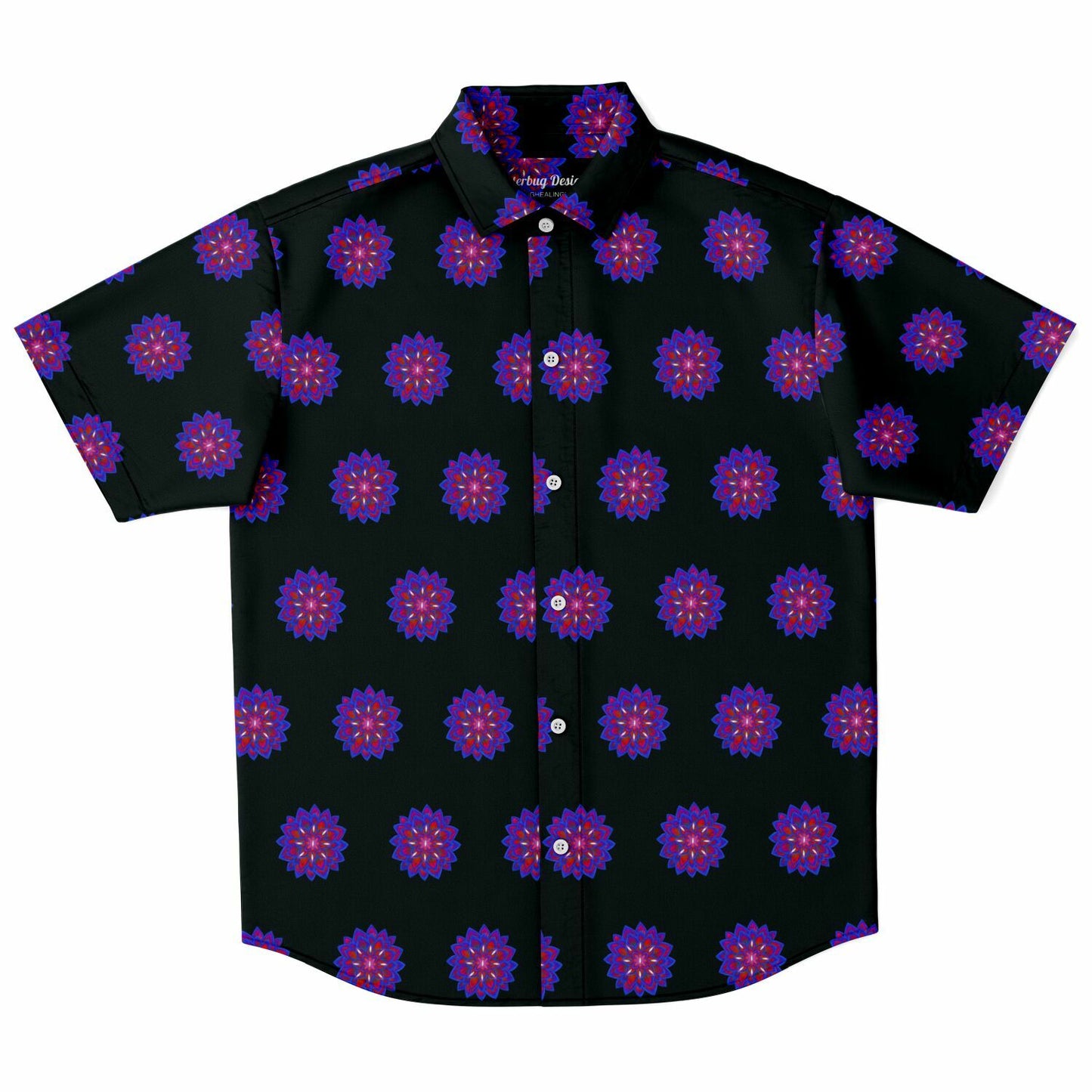 Short Sleeve Button Down Shirt - AOP