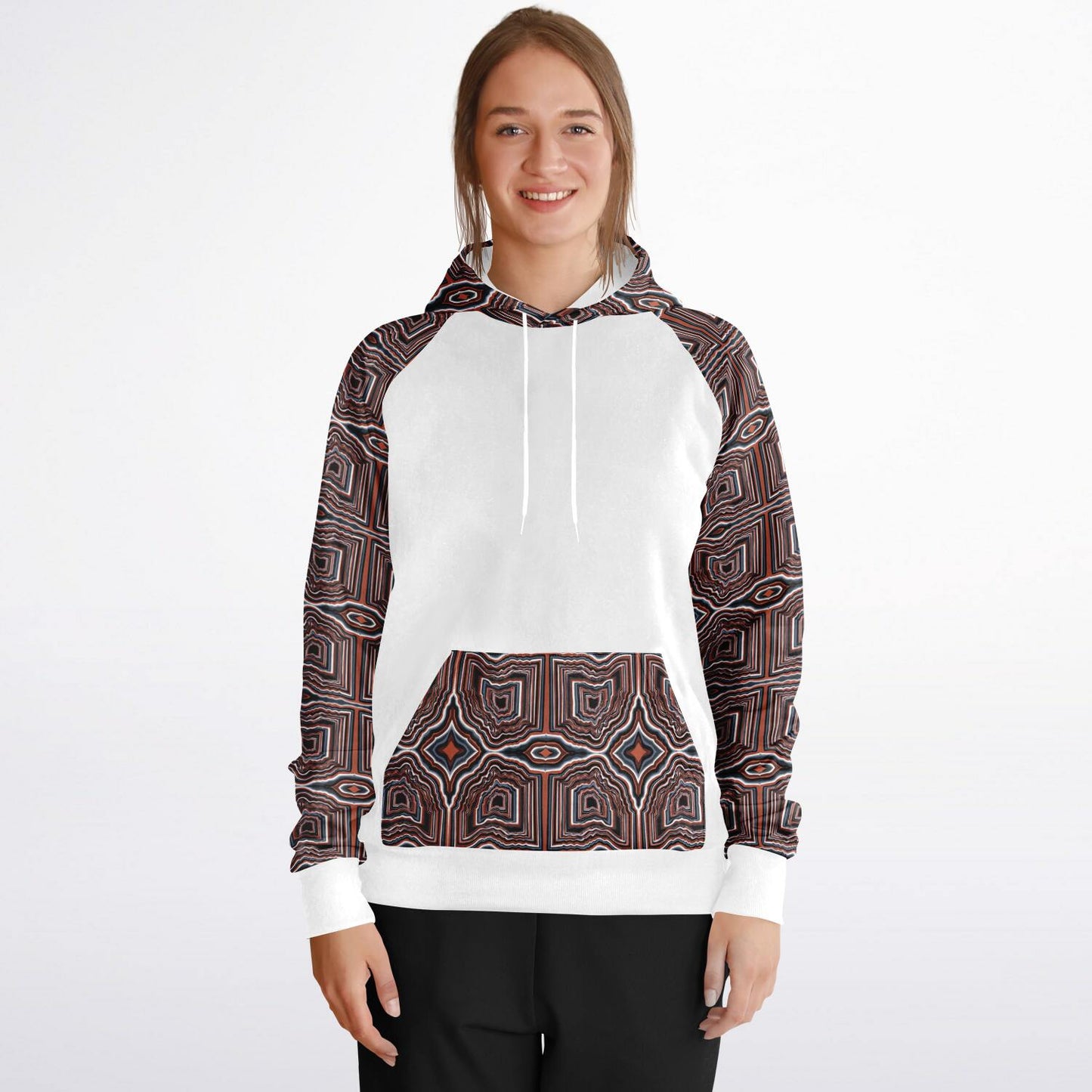 O-HIO Raglan Hoodie Solid - AOP