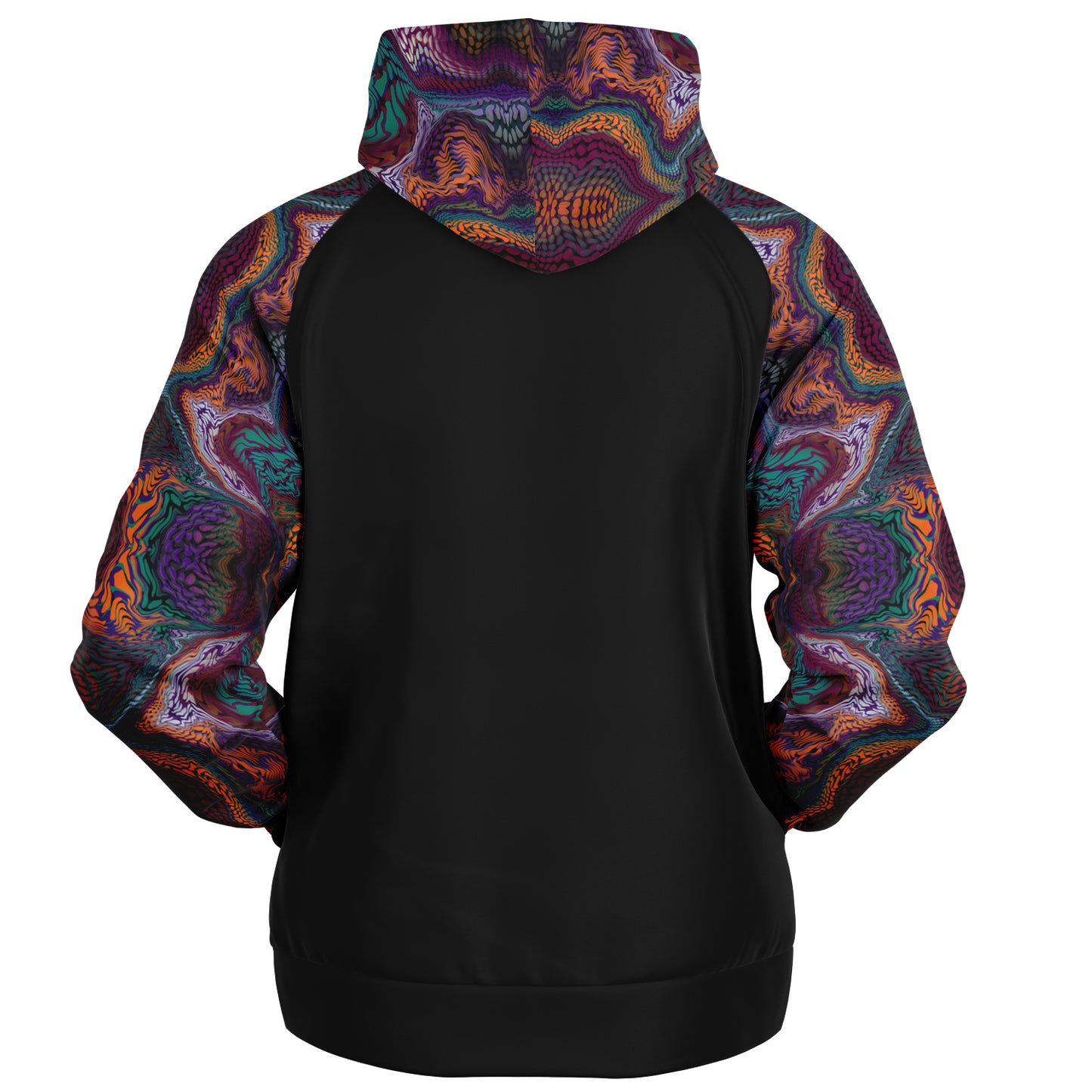 Raglan Hoodie Solid - AOP