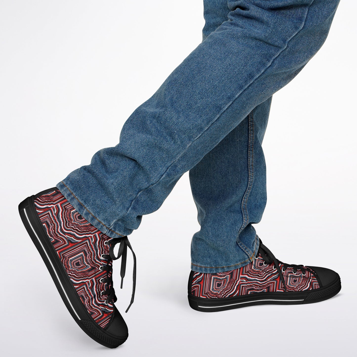 O~HIO Urban Peak High Top Shoes - AOP