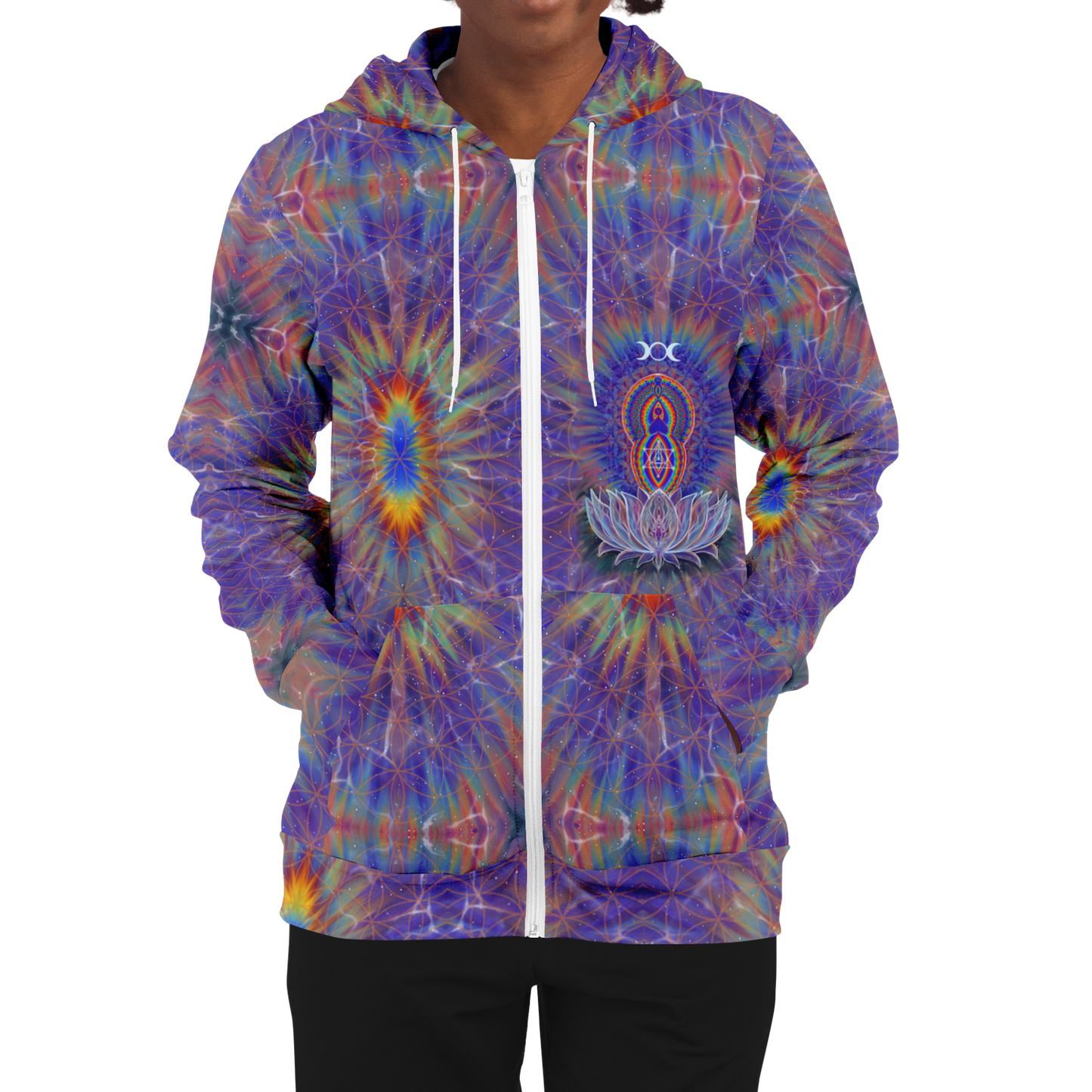 Goddess gathering 2024 Fashion Zip-Up Hoodie - AOP
