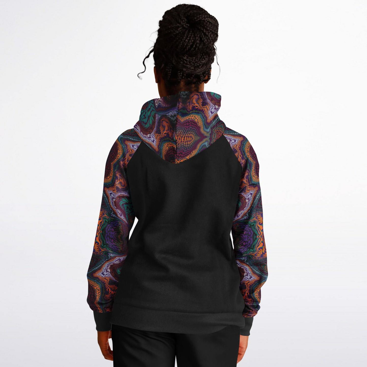 Raglan Hoodie Solid - AOP