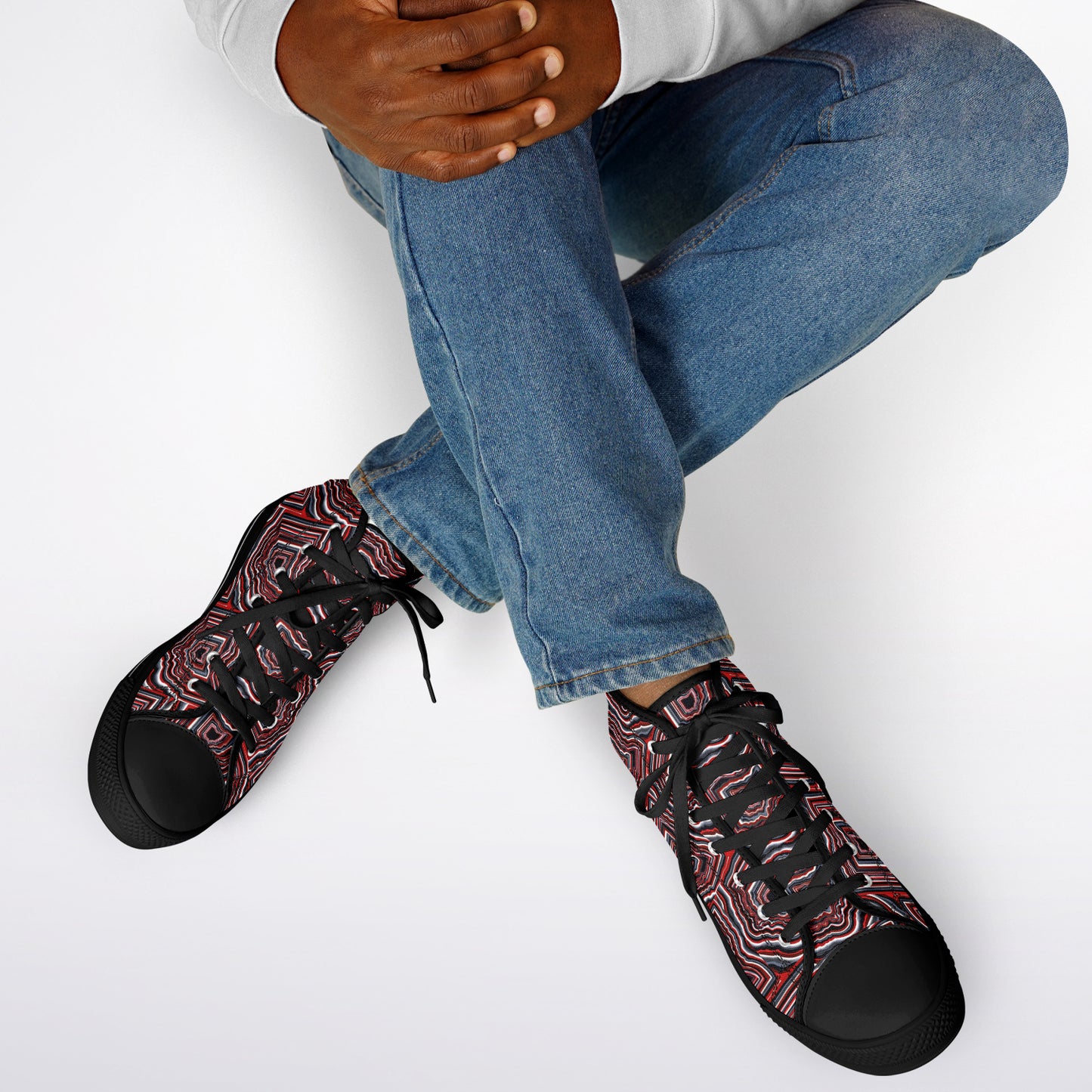 O~HIO Urban Peak High Top Shoes - AOP