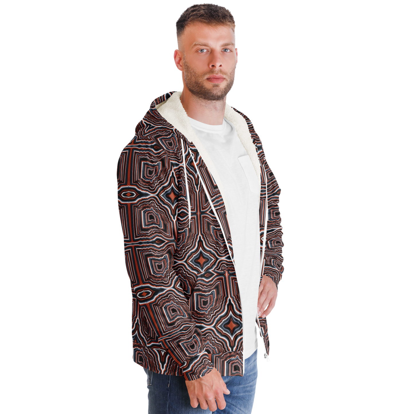 O-HIO Microfleece Ziphoodie - AOP