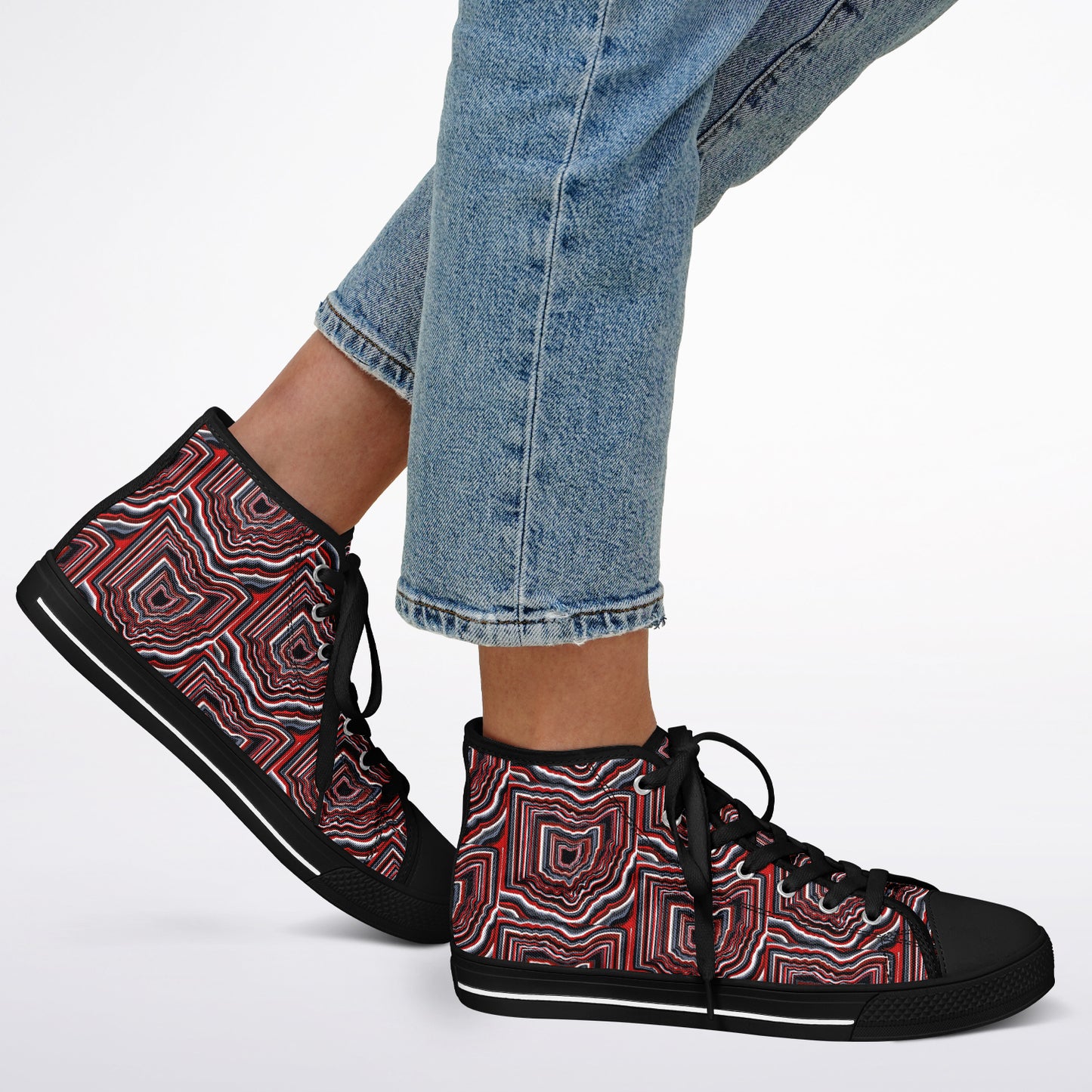 O~HIO Urban Peak High Top Shoes - AOP