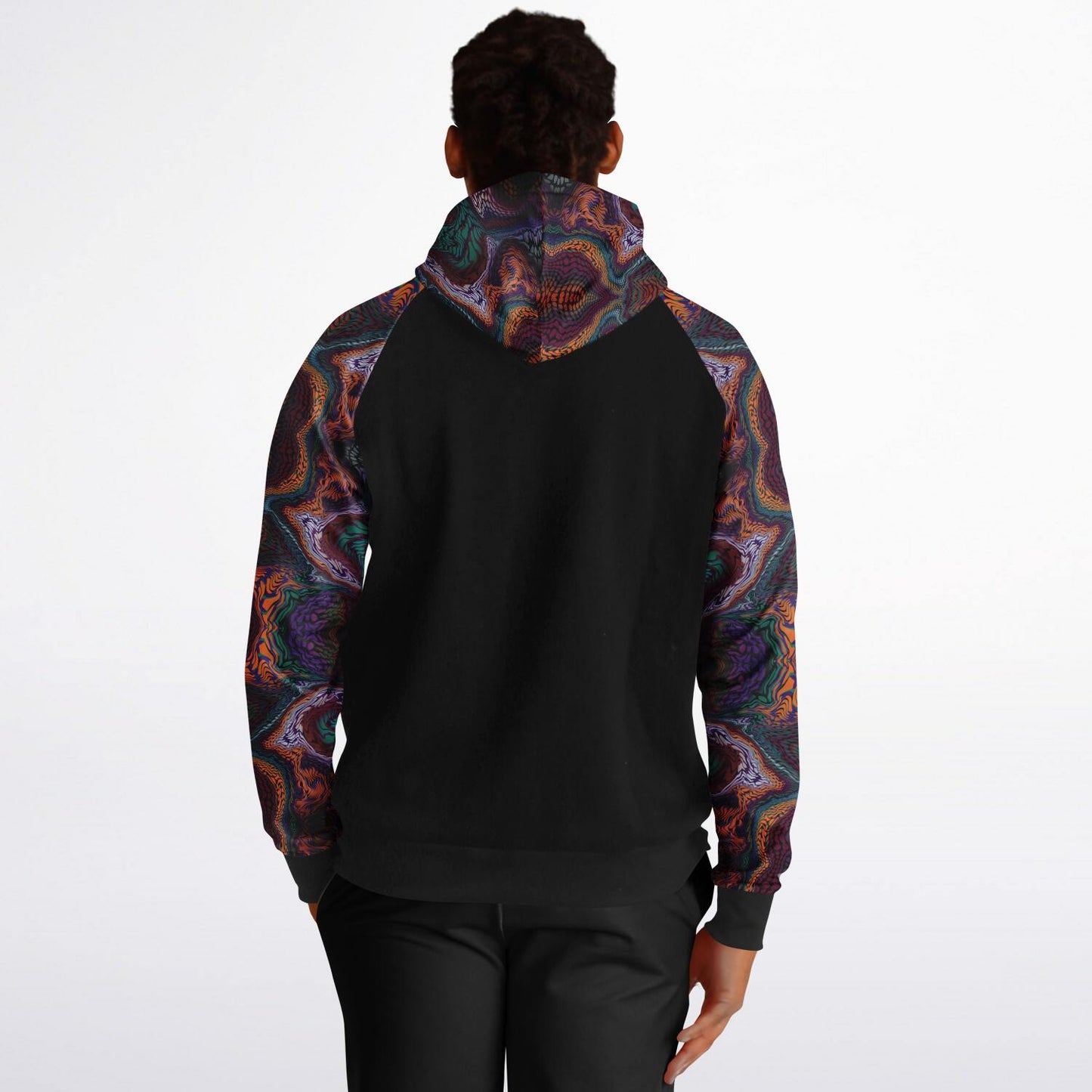Raglan Hoodie Solid - AOP