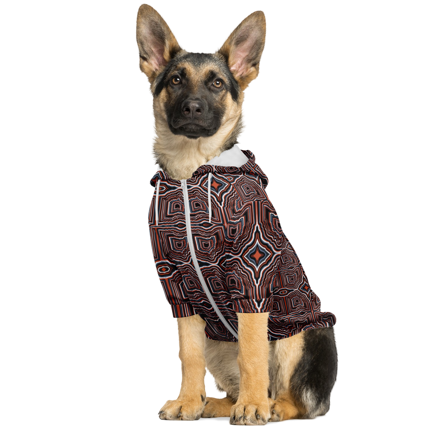 O-HIO Athletic Dog Zip-Up Hoodie - AOP