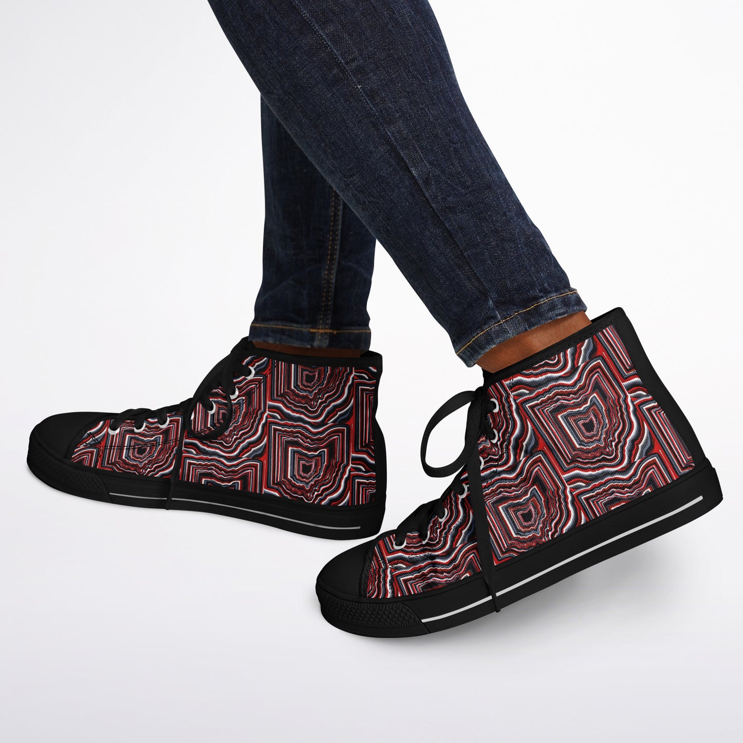 O~HIO Urban Peak High Top Shoes - AOP