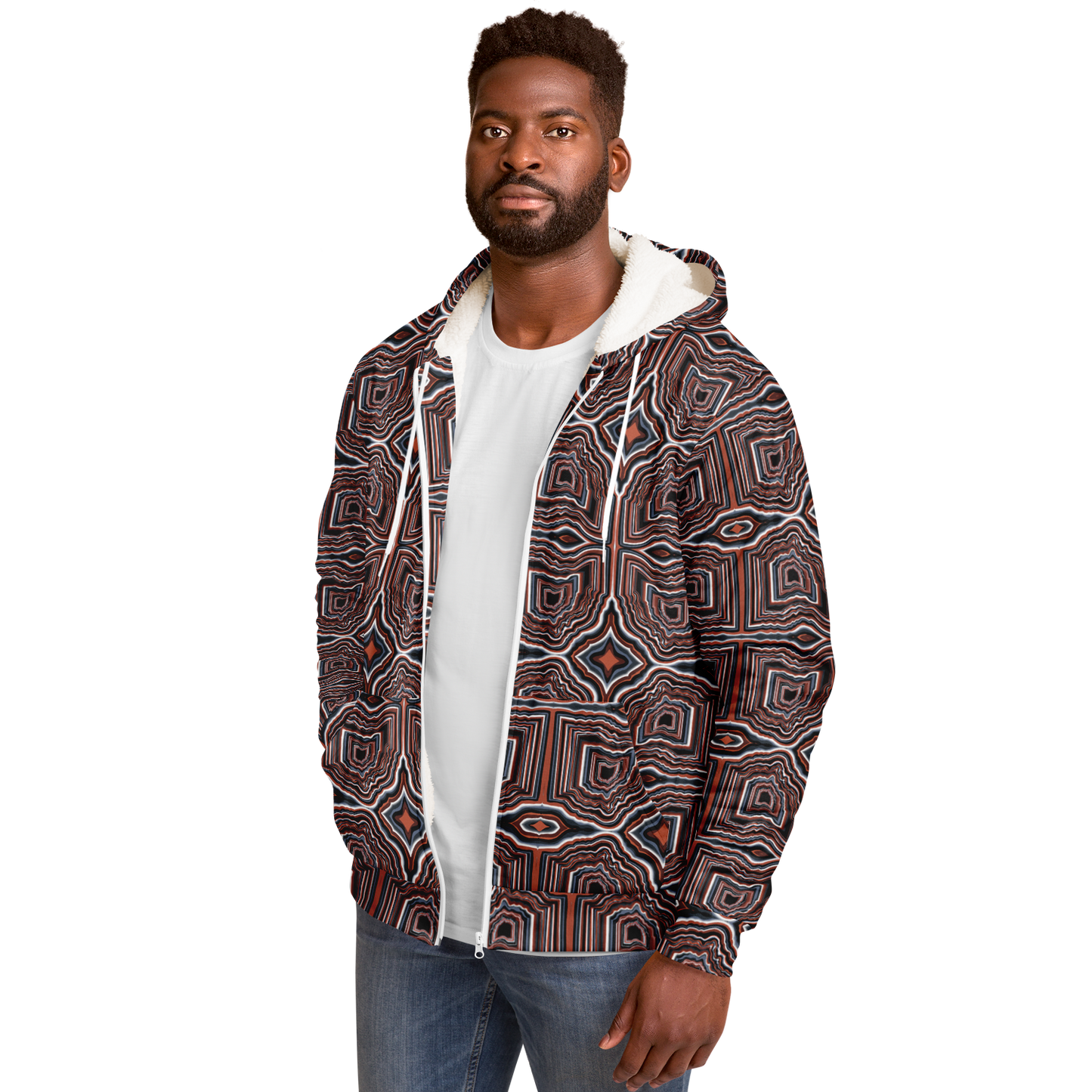O-HIO Microfleece Ziphoodie - AOP