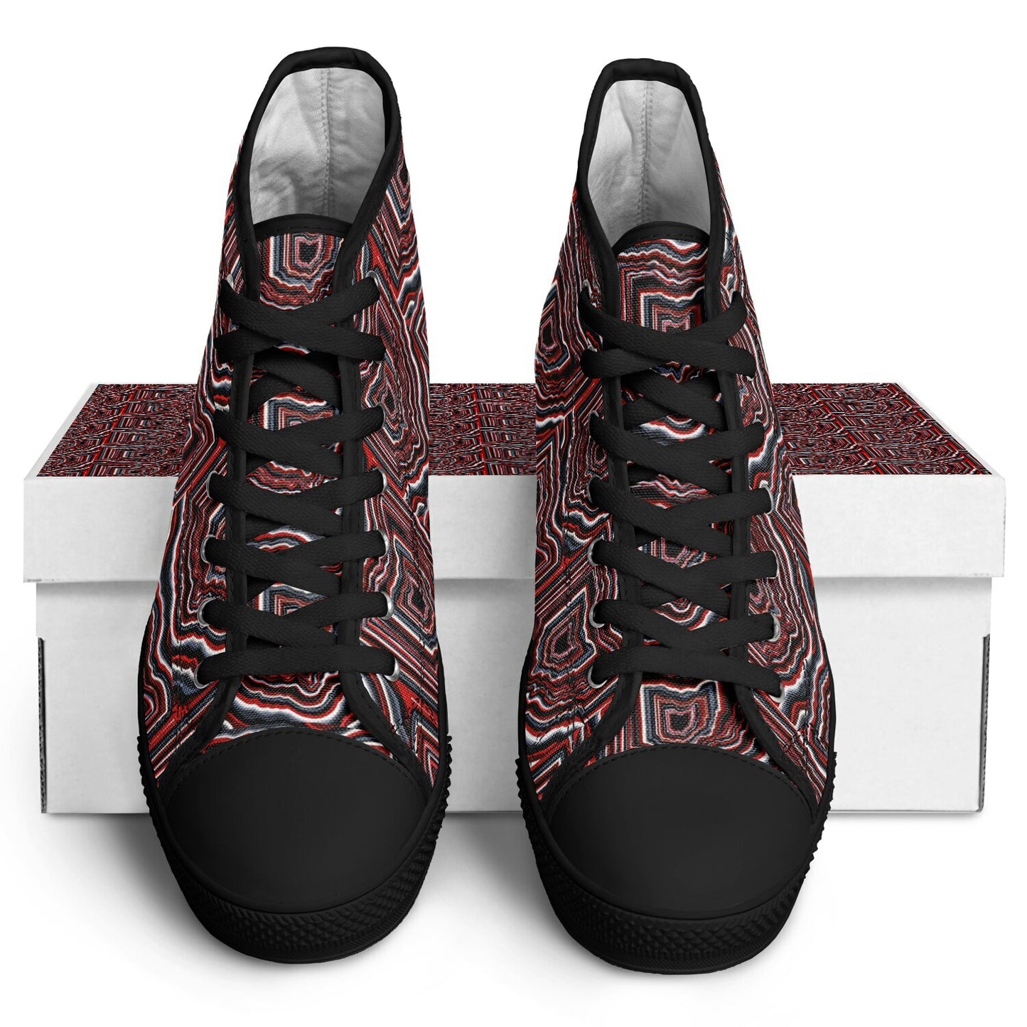 O~HIO Urban Peak High Top Shoes - AOP