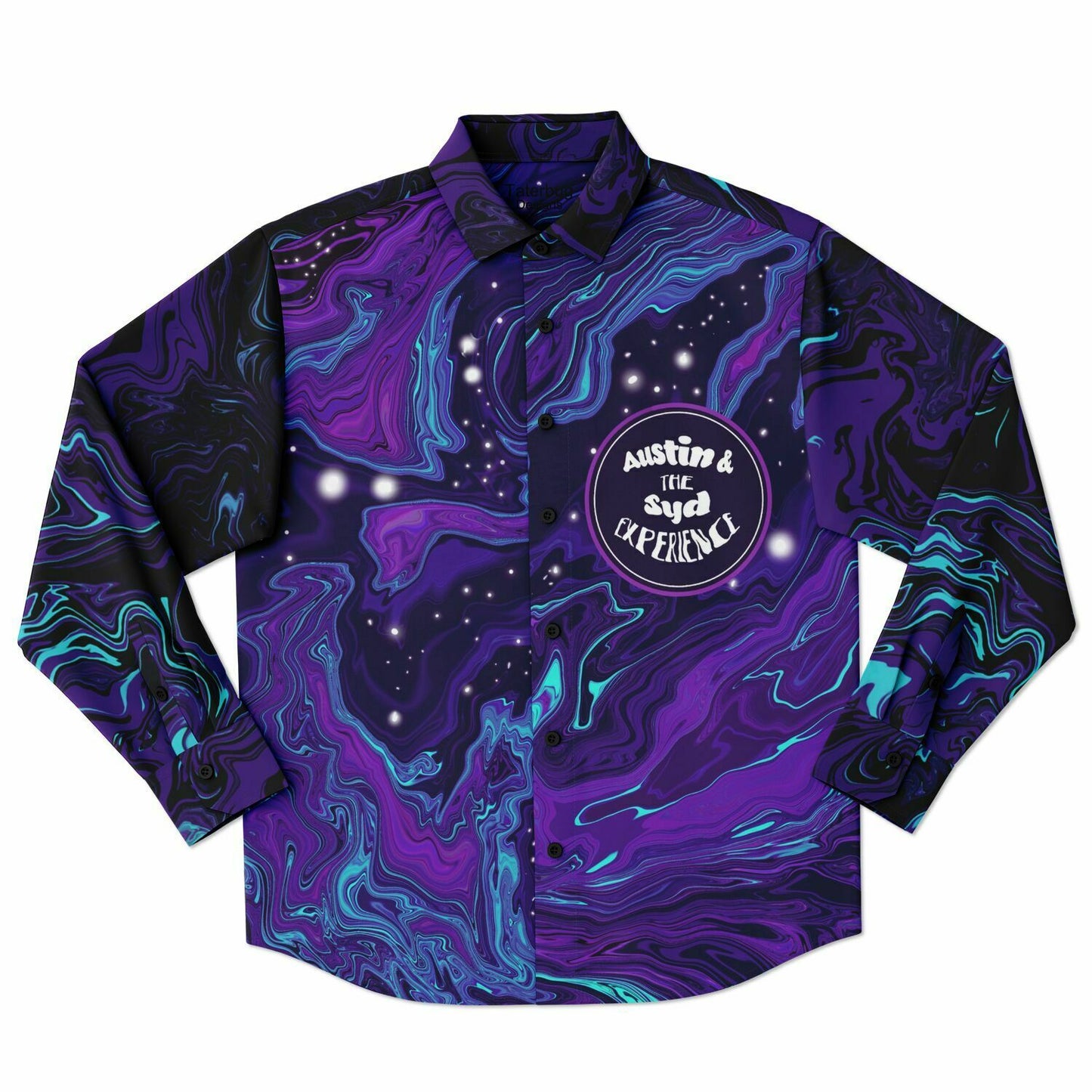 Austin & the Syd experience Long Sleeve Button Down Shirt - AOP