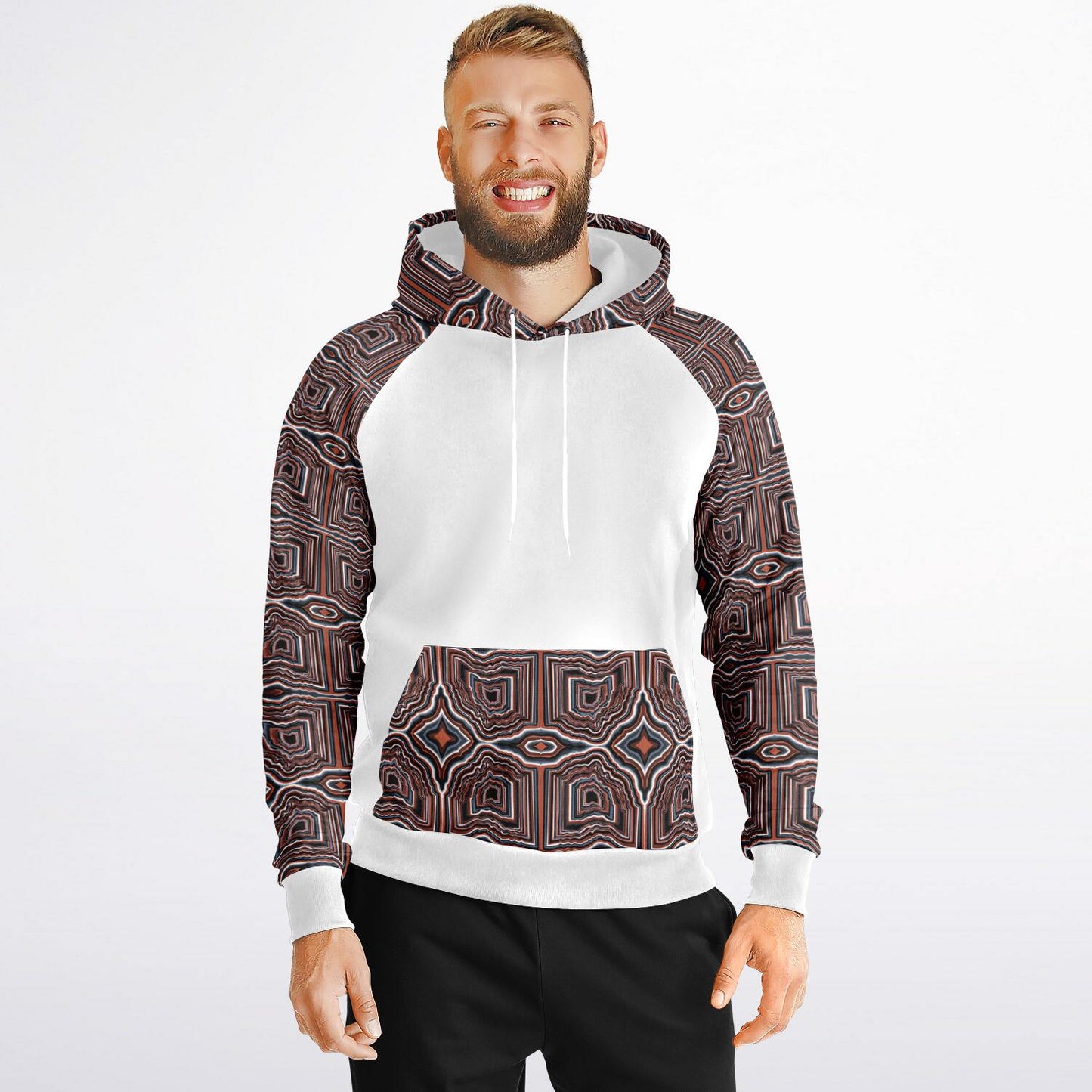O-HIO Raglan Hoodie Solid - AOP