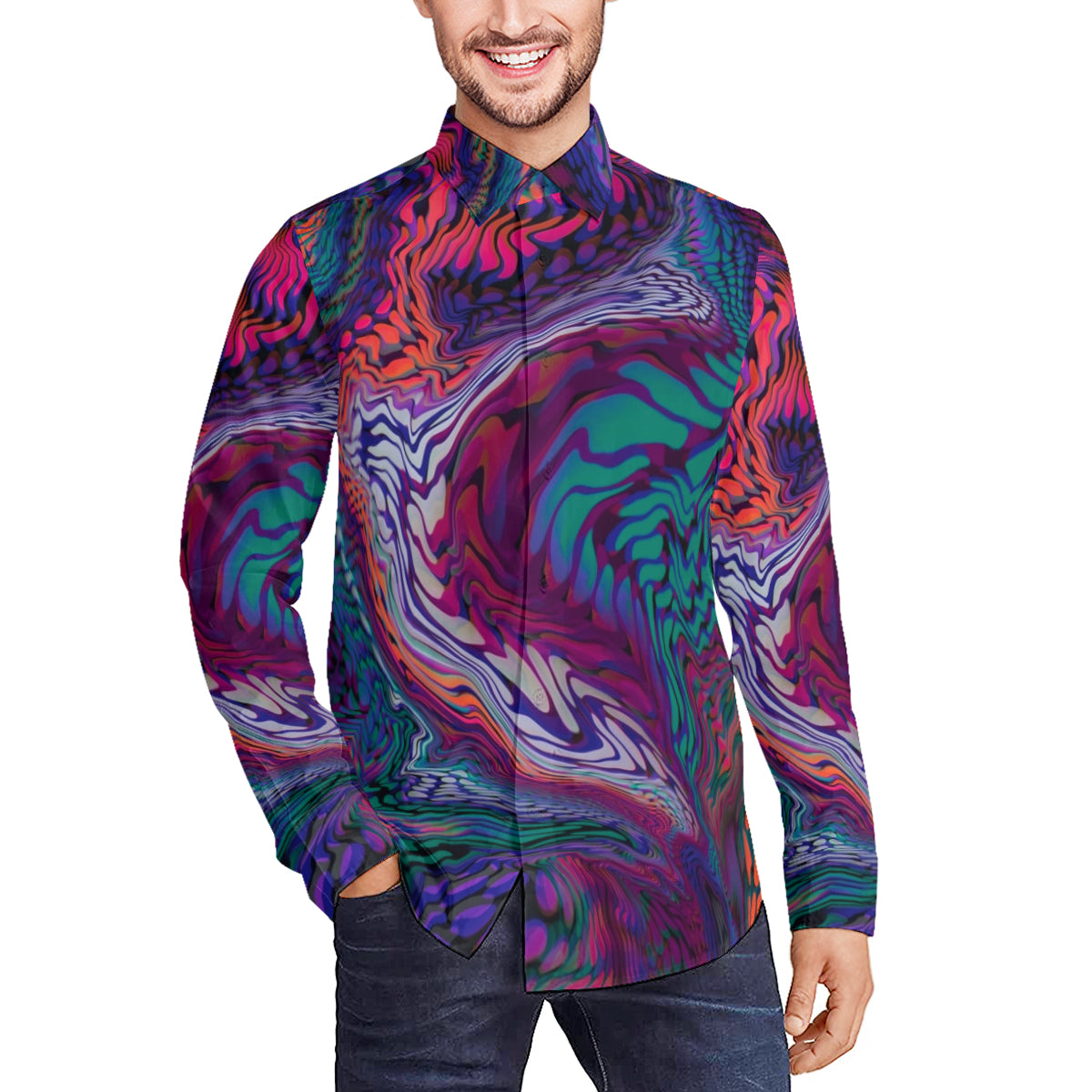 Taterbug Designs Mens Button down long sleeve