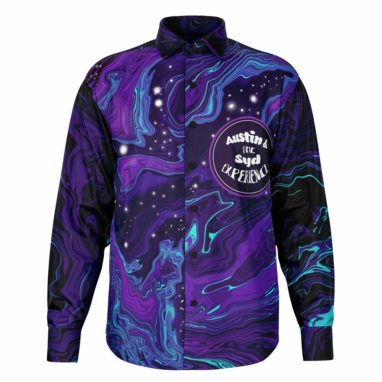 Austin & the Syd experience Long Sleeve Button Down Shirt - AOP