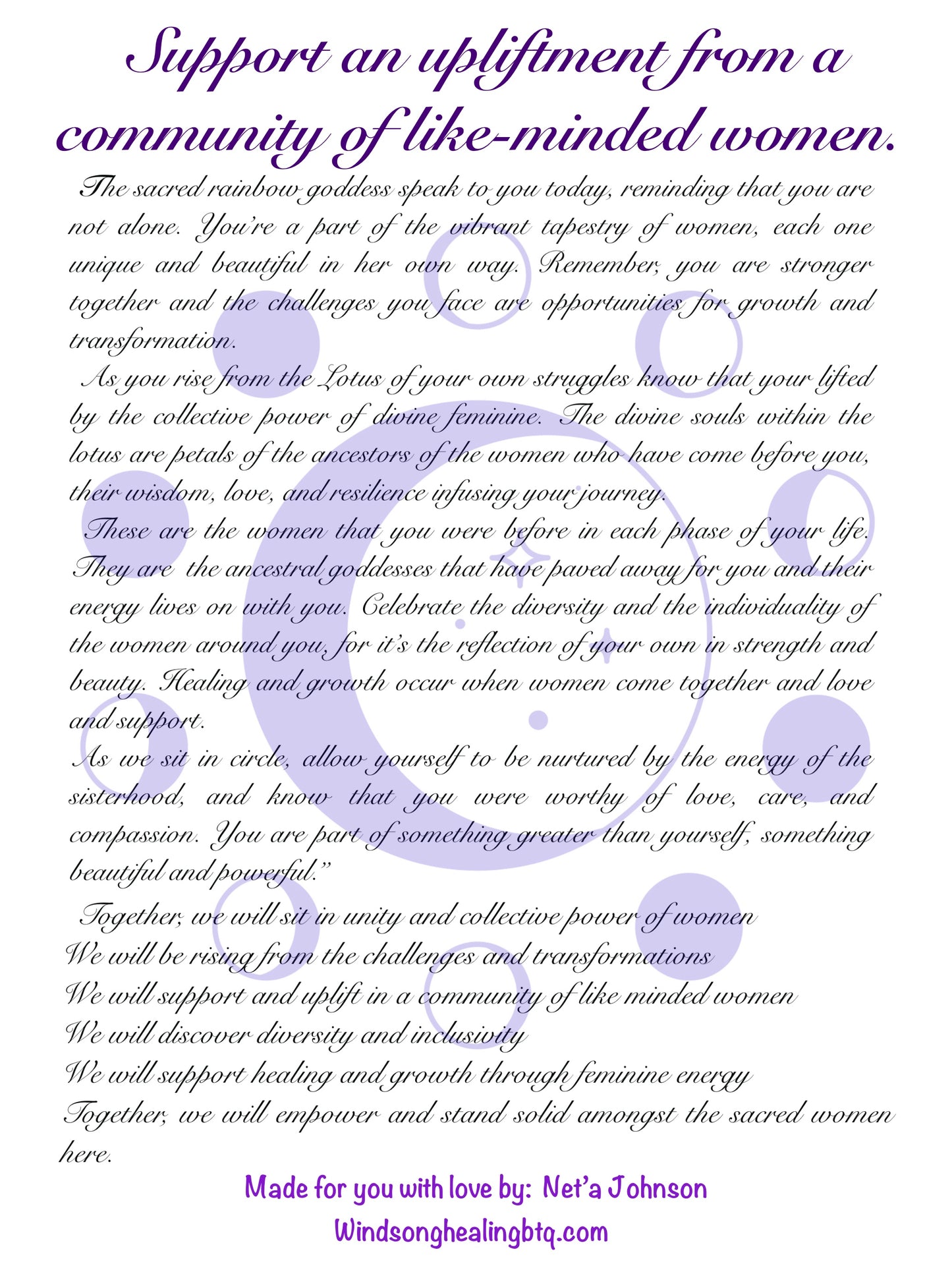 Goddess gathering print 12 x 18 poster print