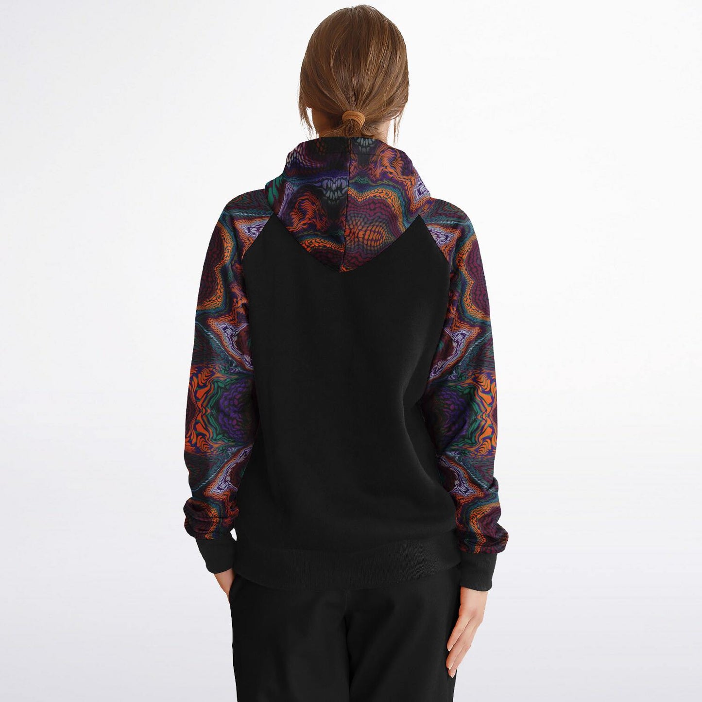 Raglan Hoodie Solid - AOP