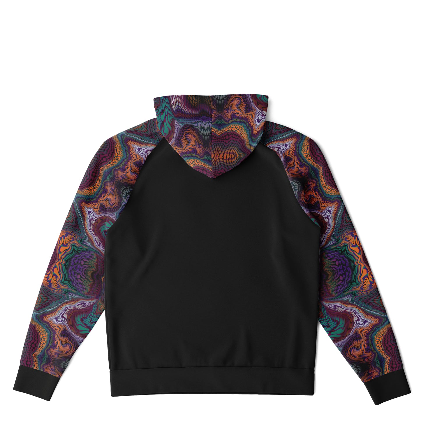 Raglan Hoodie Solid - AOP