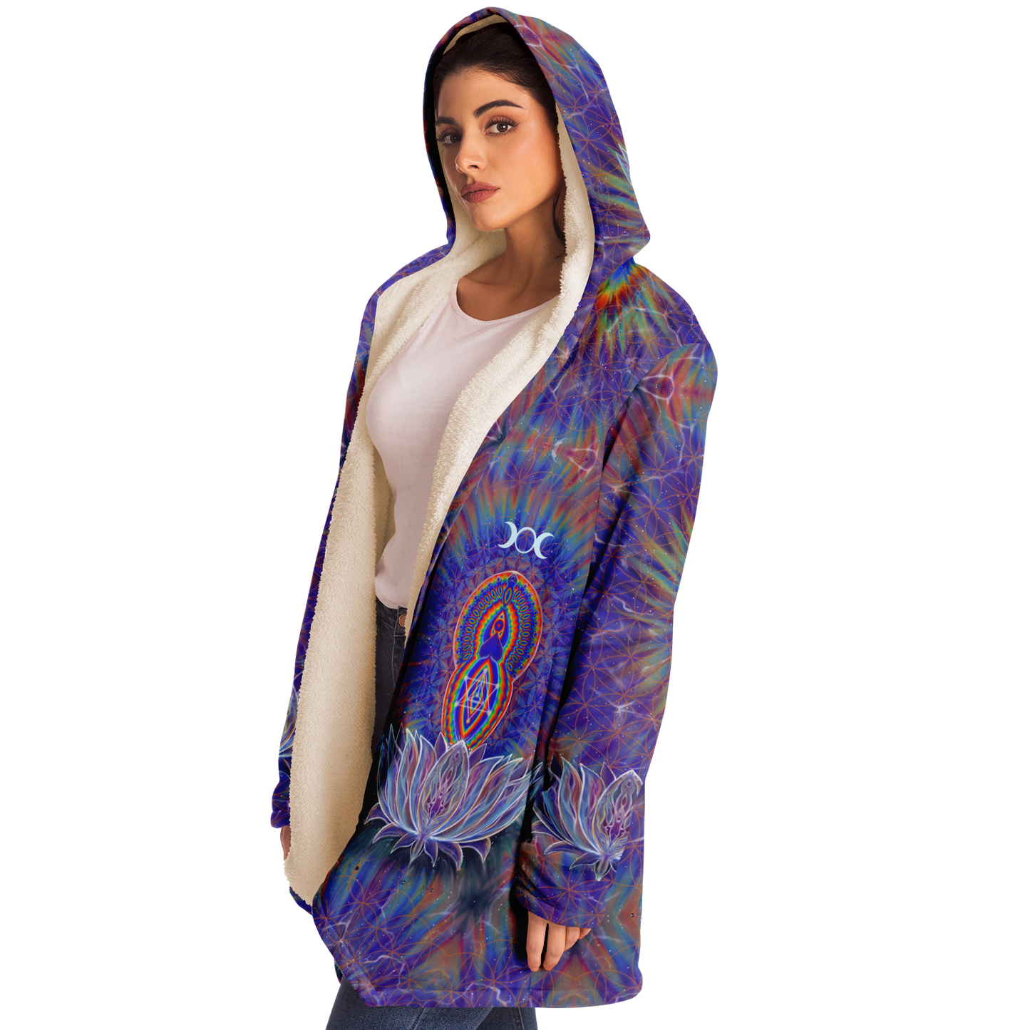 Gathering of goddesses Microfleece Cloak - AOP