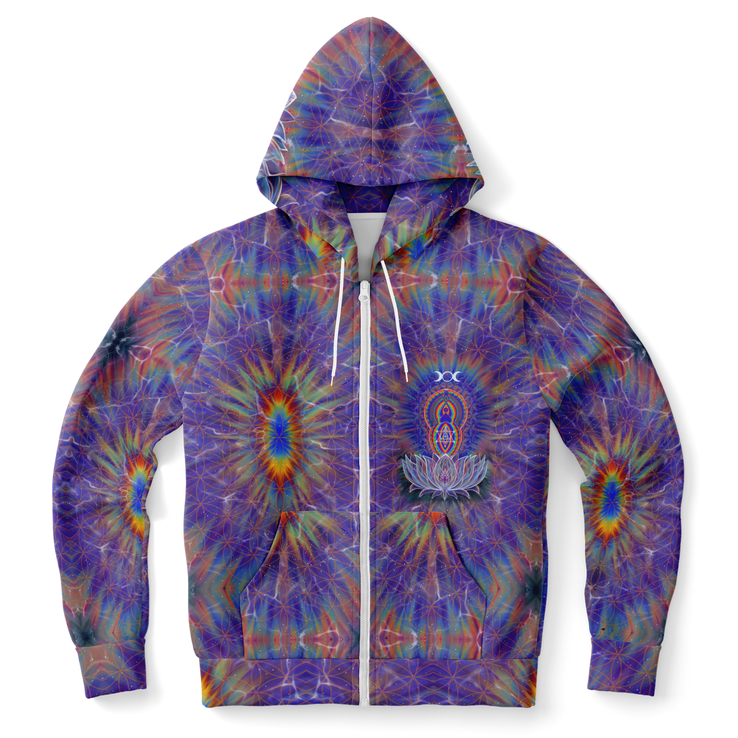 Goddess gathering 2024 Fashion Zip-Up Hoodie - AOP