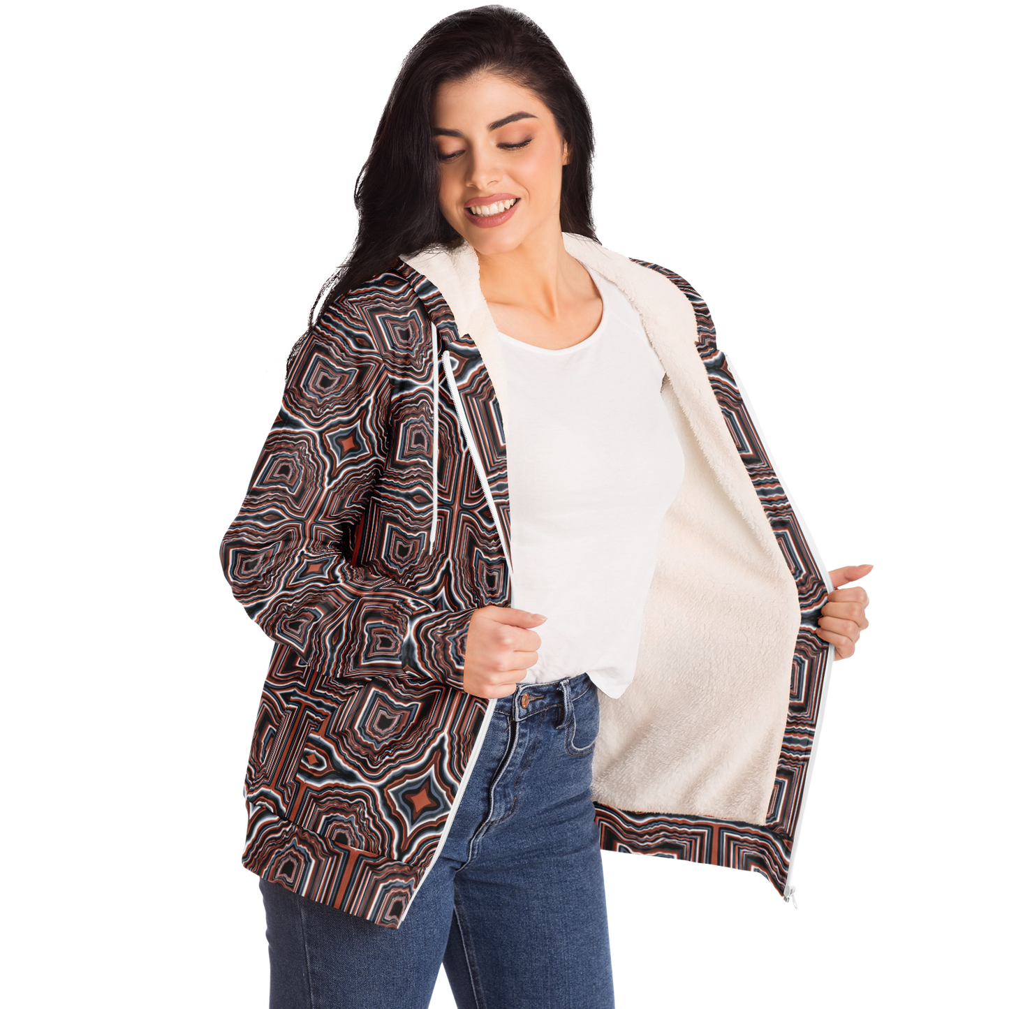 O-HIO Microfleece Ziphoodie - AOP