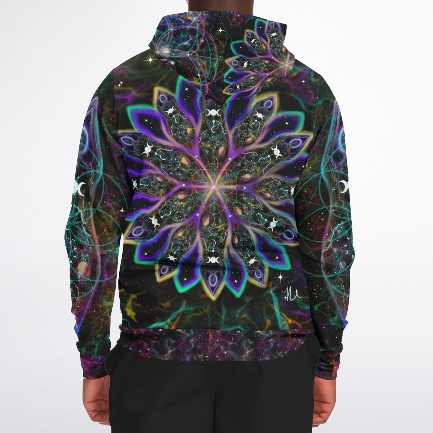 Fashion Zip-Up Hoodie - AOP