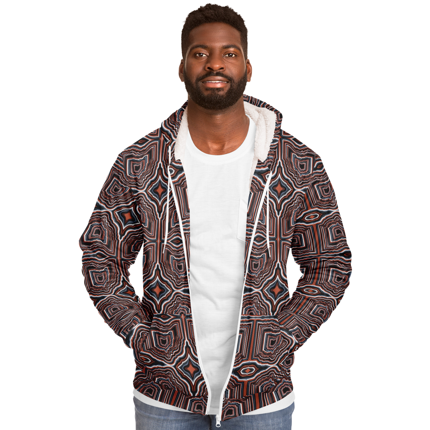 O-HIO Microfleece Ziphoodie - AOP