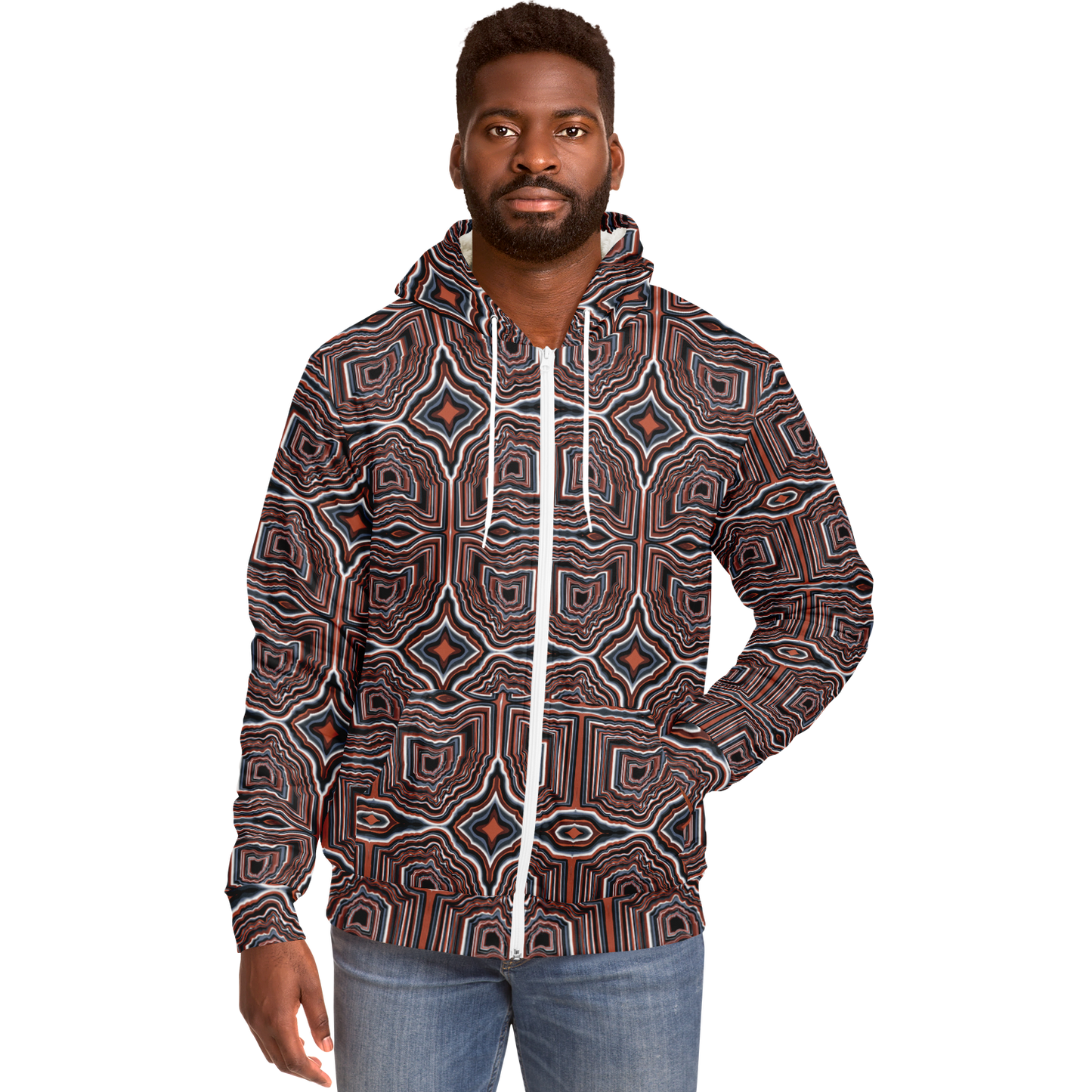 O-HIO Microfleece Ziphoodie - AOP