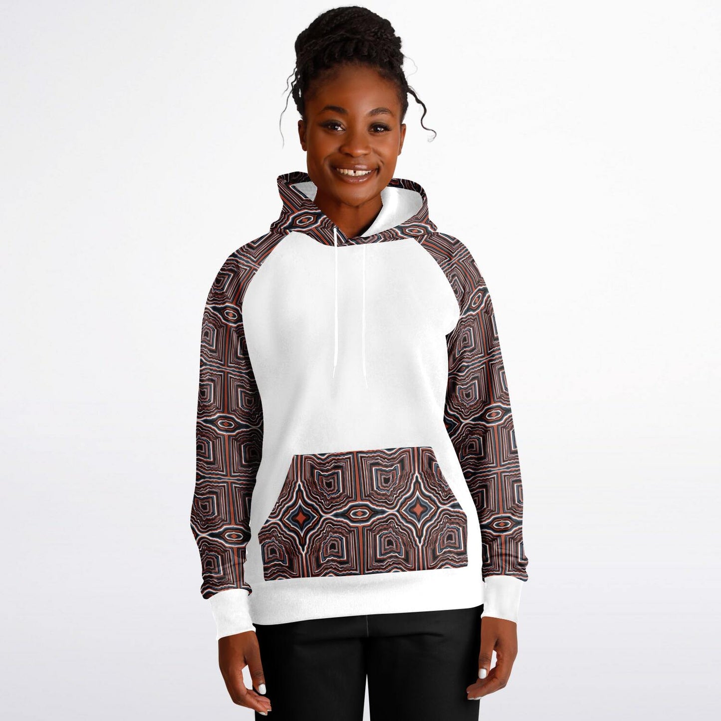 O-HIO Raglan Hoodie Solid - AOP