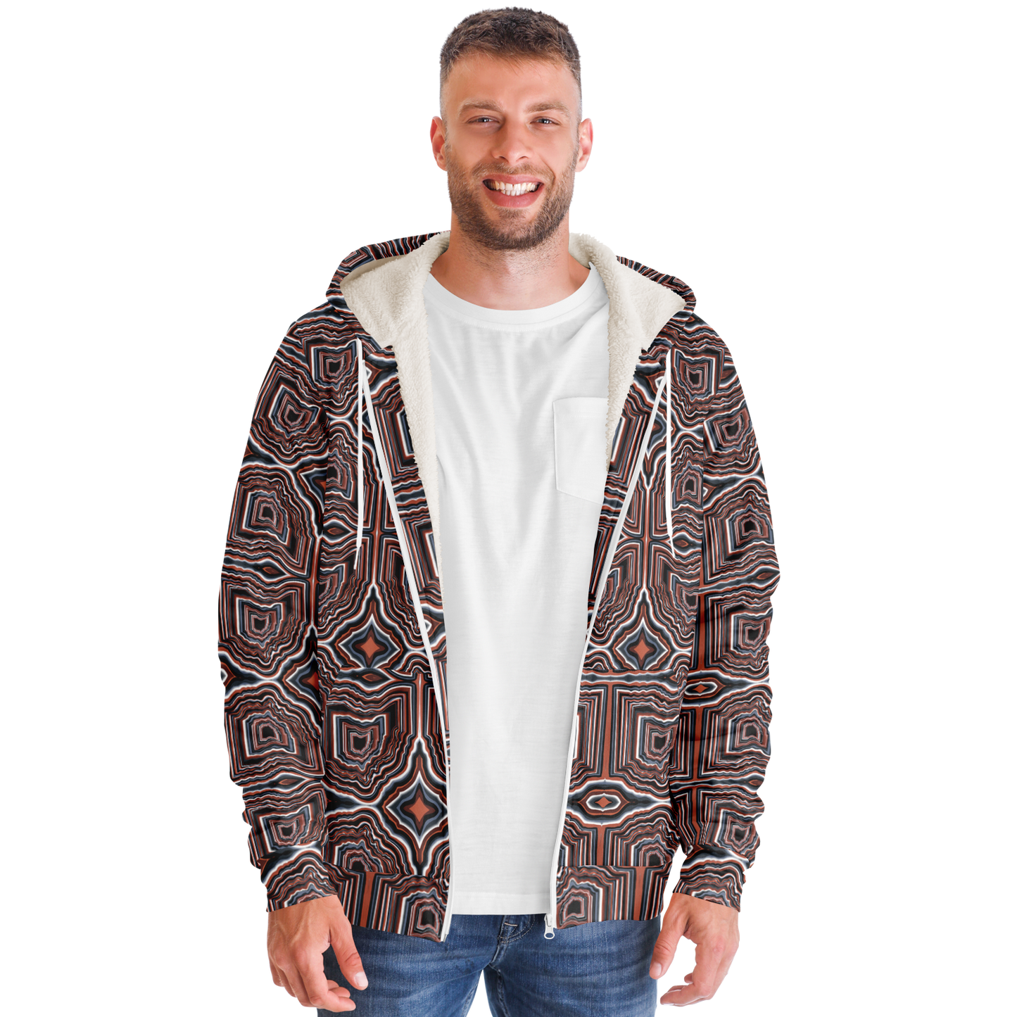 O-HIO Microfleece Ziphoodie - AOP