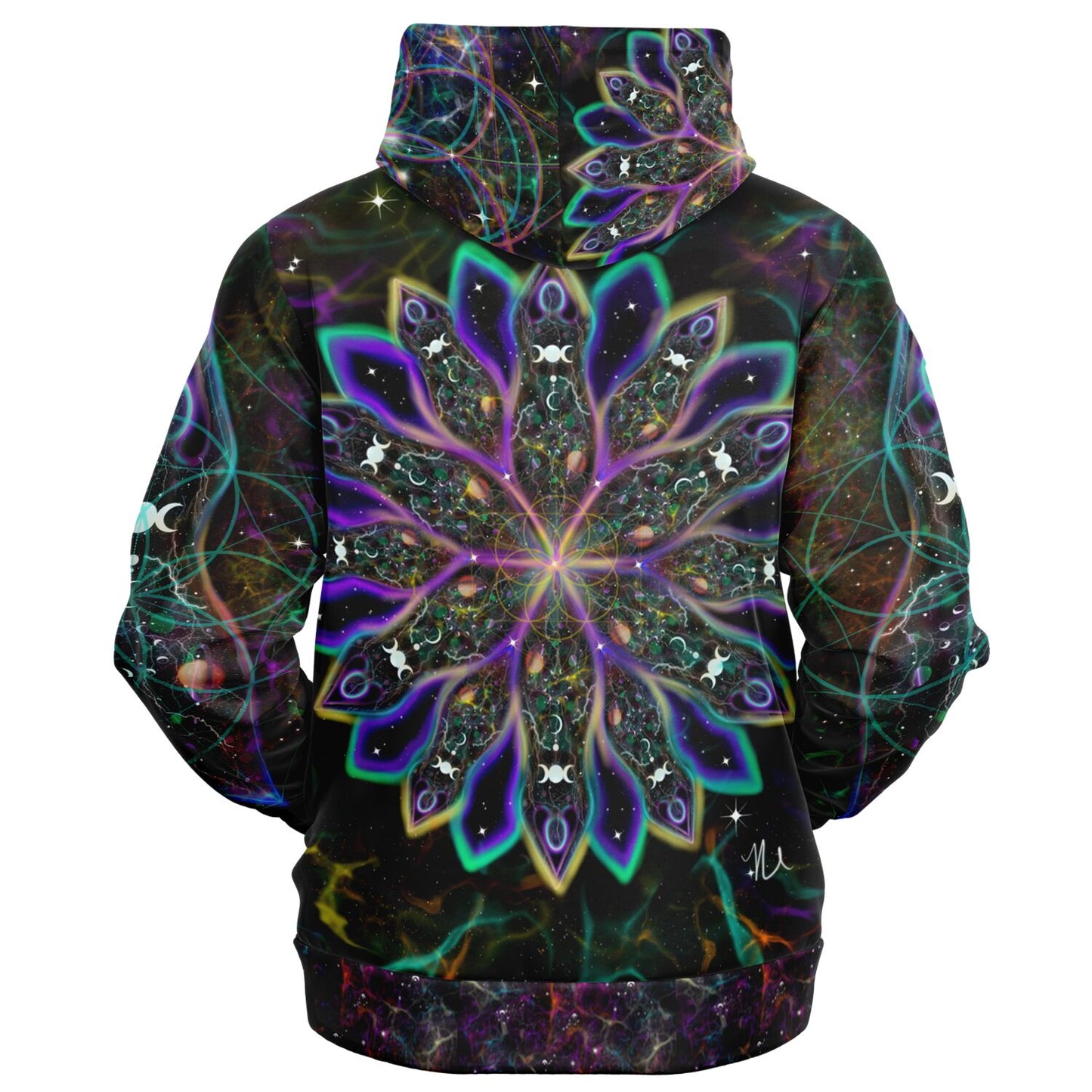 Fashion Zip-Up Hoodie - AOP