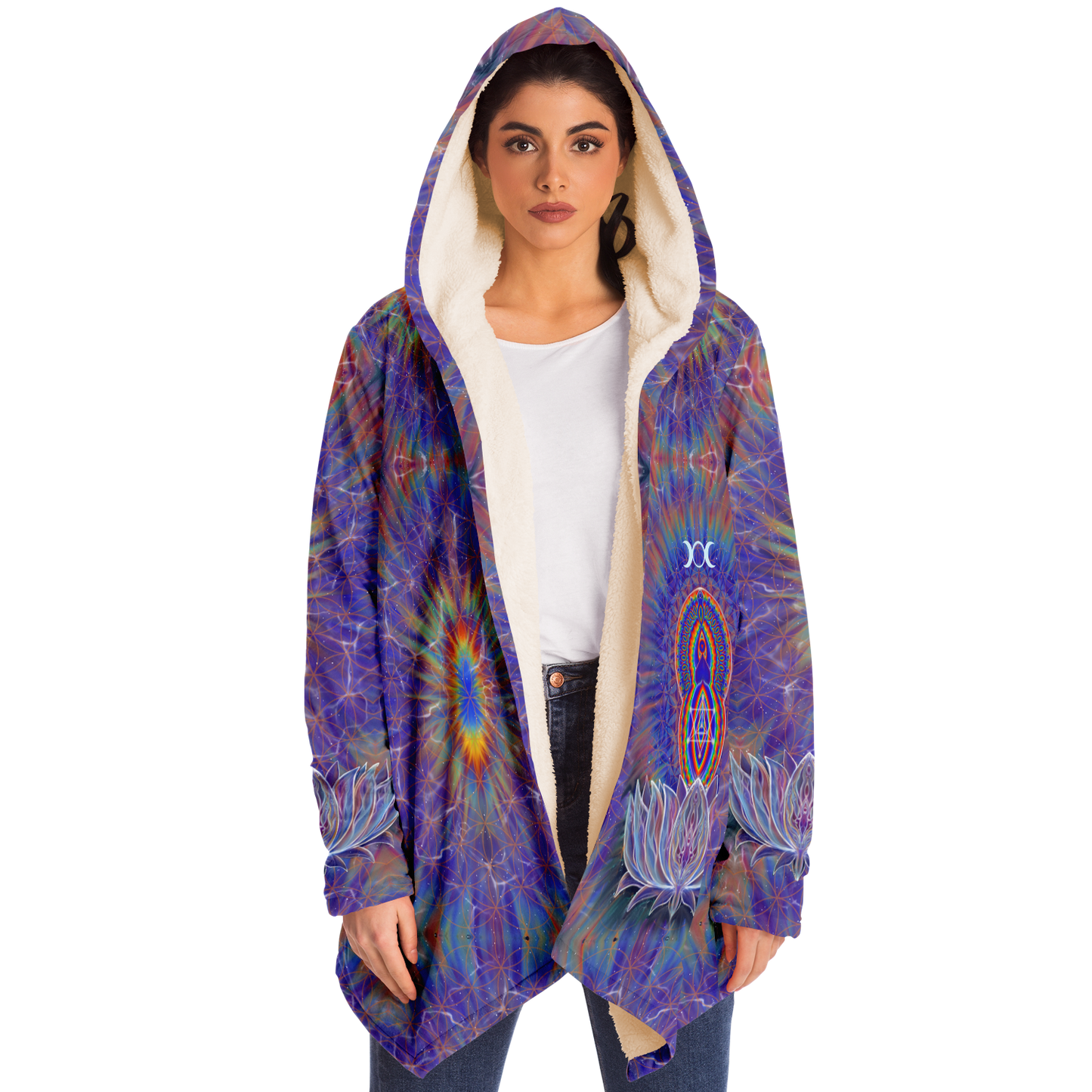 Gathering of goddesses Microfleece Cloak - AOP