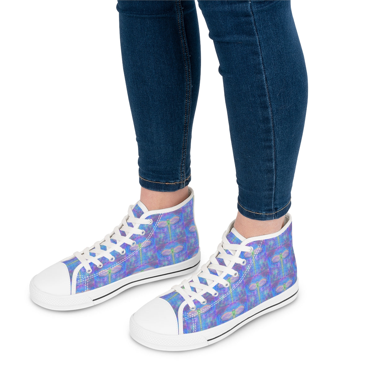 Dragonfly vibration Women's High Top Sneakers