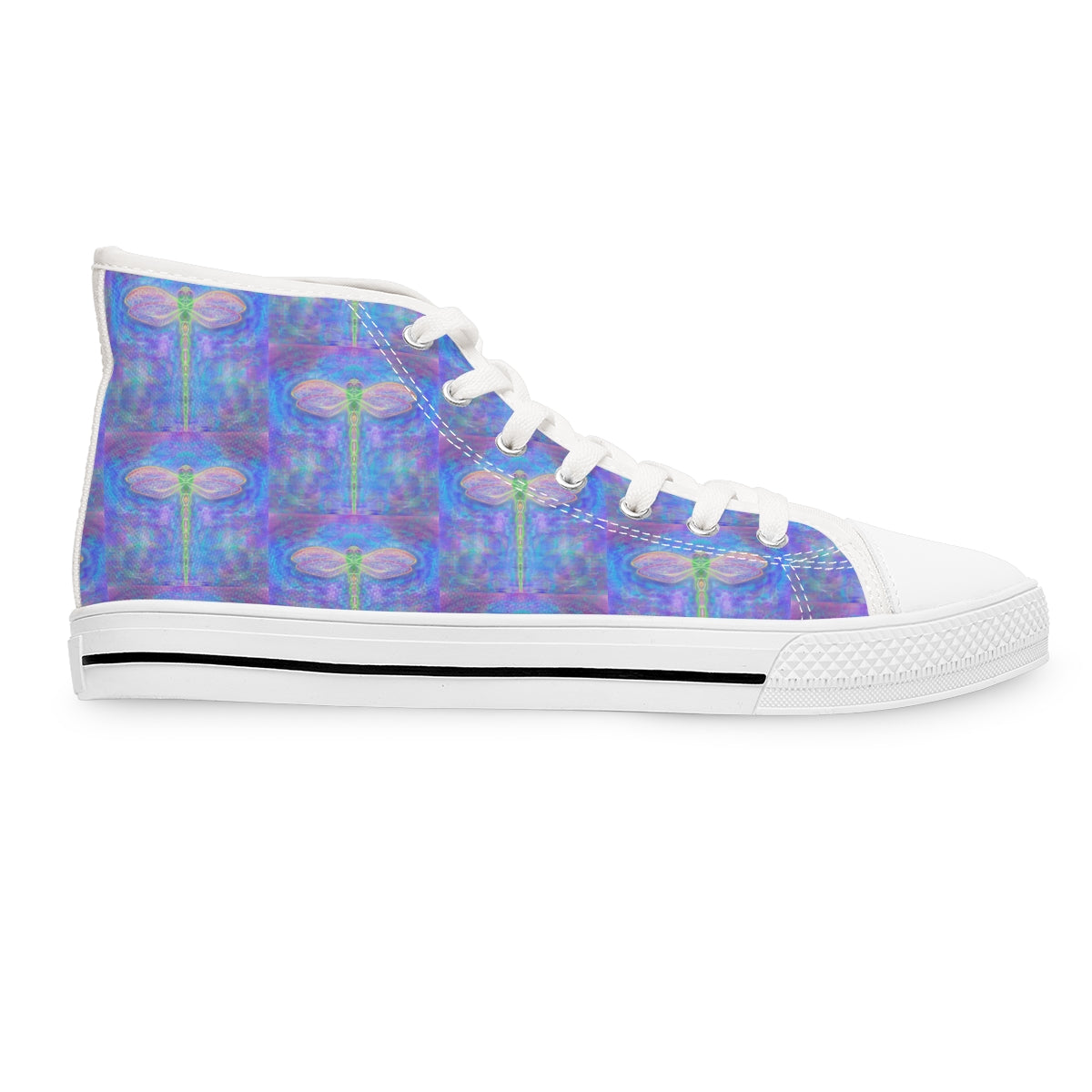 Dragonfly vibration Women's High Top Sneakers
