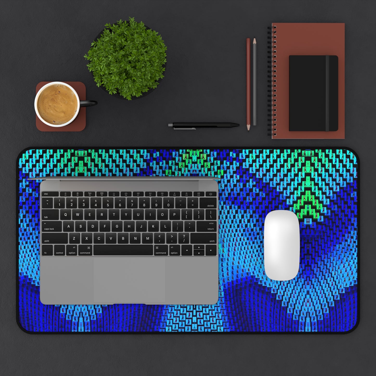 Stylish Desk Mat, Vibrant Office Accessory, Unique Gift for Gamers, Bohemian Decor, Eco-Friendly Desk Pad, Desk Accessories